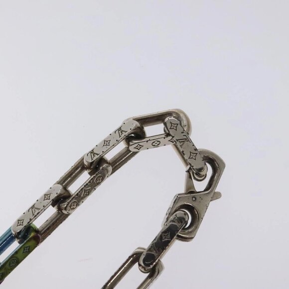 LOUIS VUITTON Monogram Collier Chain Necklace metal Rainbow - Picture 9 of 15